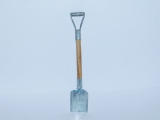 R.A Products Spaten Eckig mit Metallblatt und Holzstiel 1:10